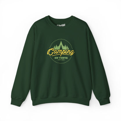 Sweat-shirt - Camping en tente, c'est l'shit