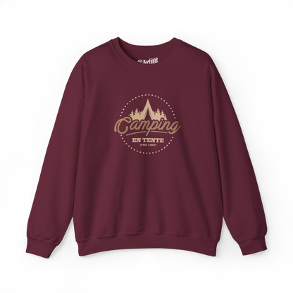 Sweat-shirt - Camping en tente, c'est l'shit