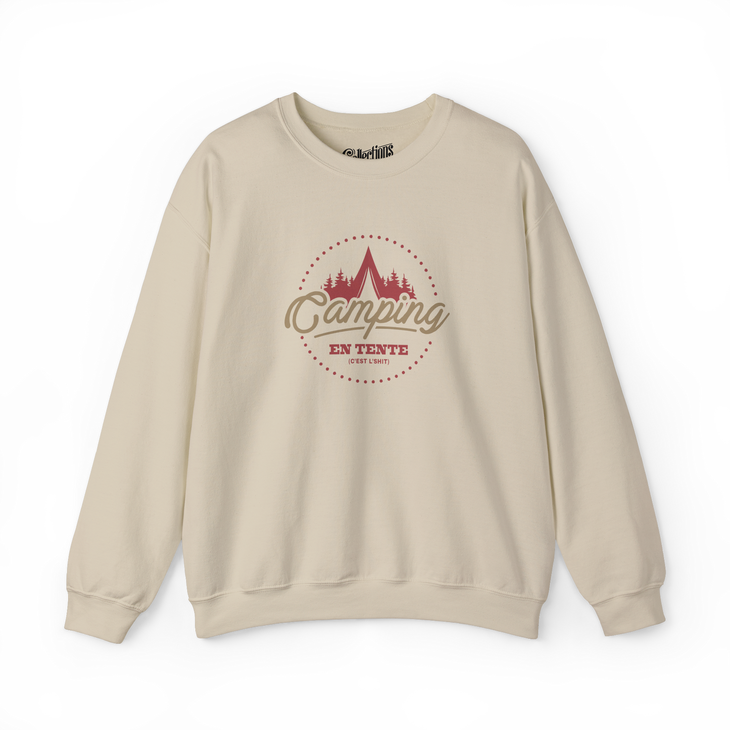 Sweat-shirt - Camping en tente, c'est l'shit