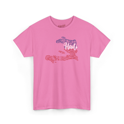 T-shirt – Haïti Carte style Mandala
