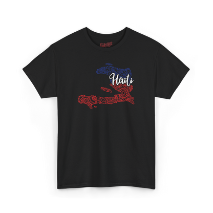 T-shirt – Haïti Carte style Mandala