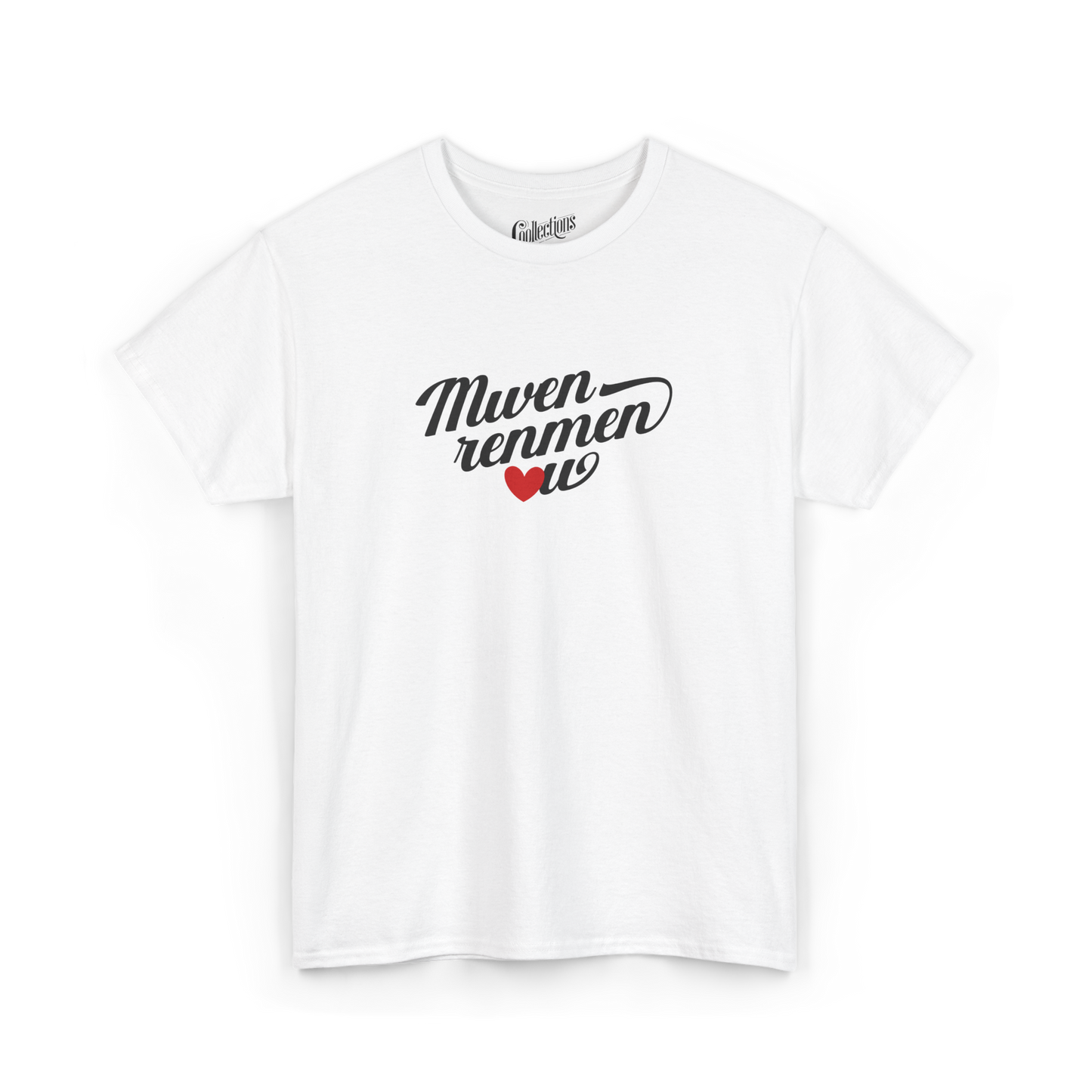 T-shirt - Je t'aime "Mwen renmen ou" - Créole haïtien