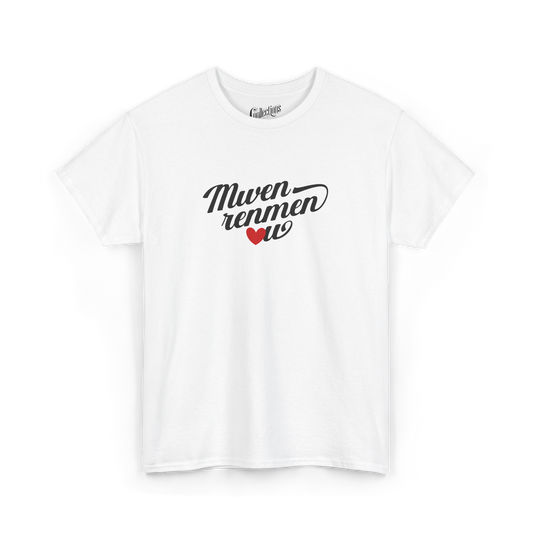 T-shirt - Je t'aime "Mwen renmen ou" - Créole haïtien