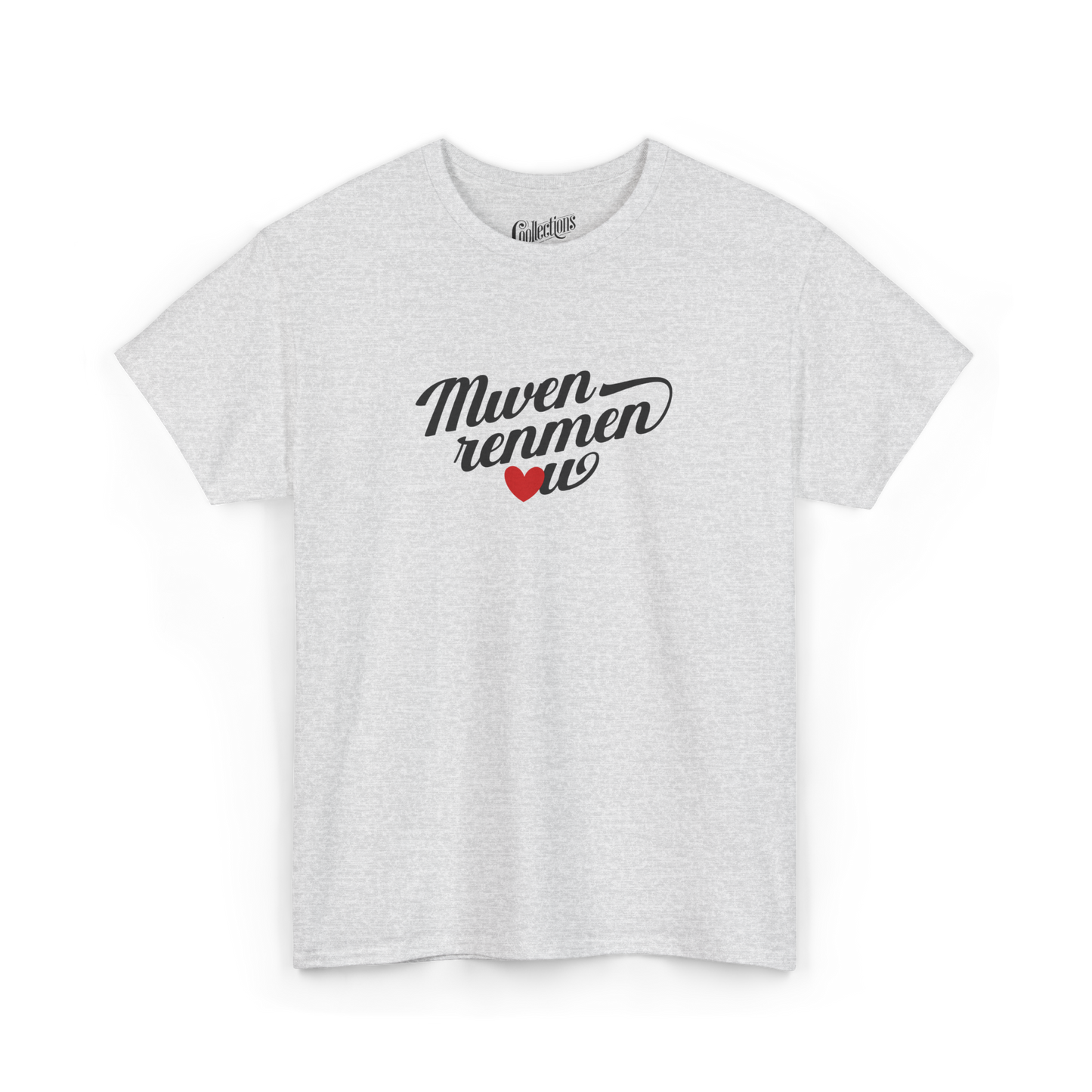 T-shirt - Je t'aime "Mwen renmen ou" - Créole haïtien