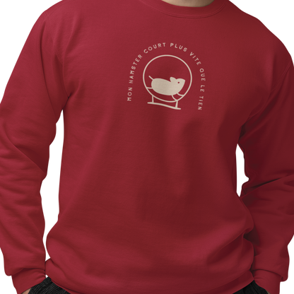 Sweat-shirt - Mon hamster court plus vite que le tien