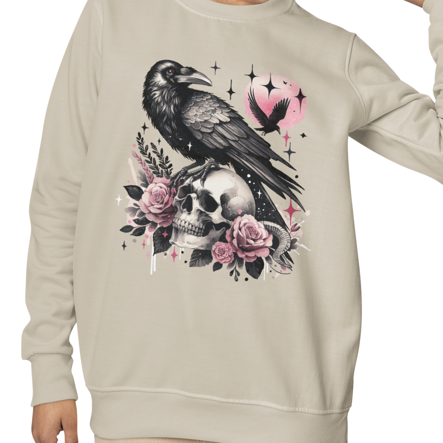 Sweat-shirt - Corbeau mystérieux