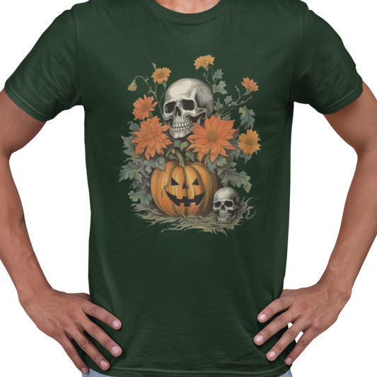 T-shirt - Squelette en fleurs