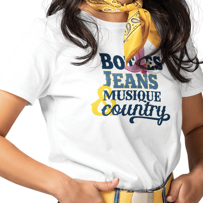 T-shirt - Bottes, Jeans & Musique Country