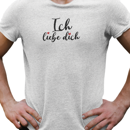 T-shirt - Je t'aime "Ich liebe dich" - Allemand