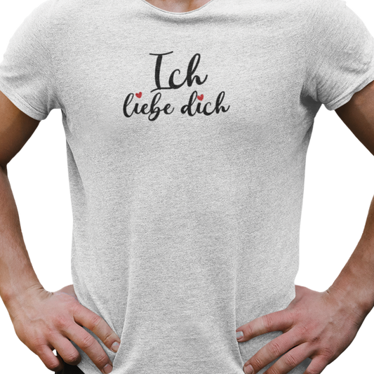 T-shirt - Je t'aime "Ich liebe dich" - Allemand