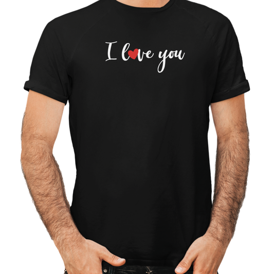T-shirt - Je t'aime "I love you" - Anglais