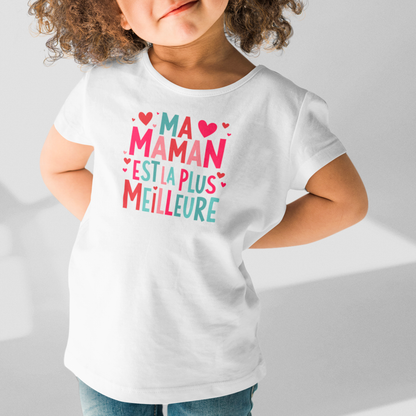 T-Shirt - Duo - Meilleure Maman Ever - Blanc