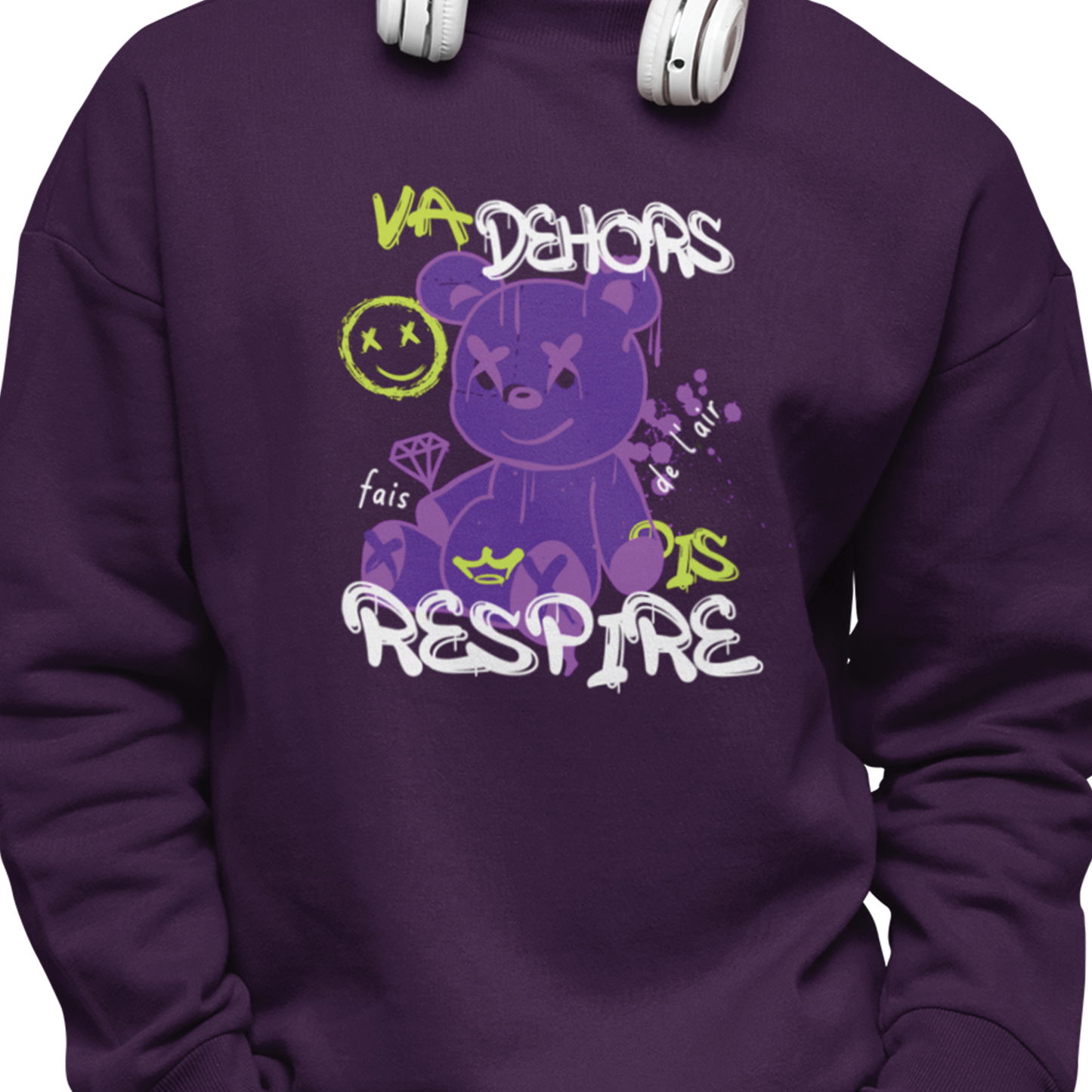 Sweat-shirt - Va Dehors pis Respire