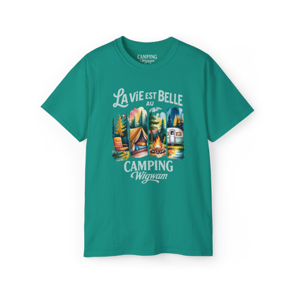 T-shirt - La vie est belle au Camping Wigwam (Collabo)