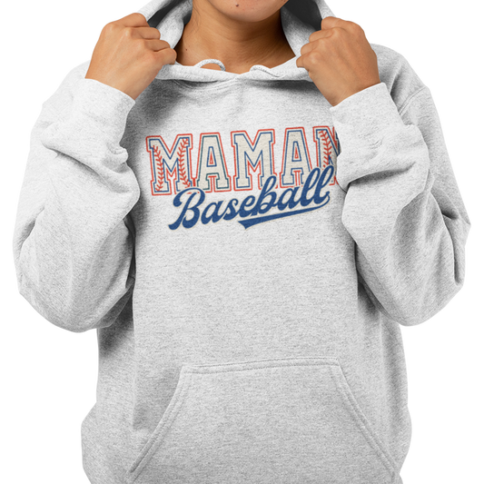 Sweat à capuche - Maman Baseball