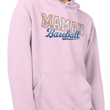 Sweat à capuche - Maman Baseball