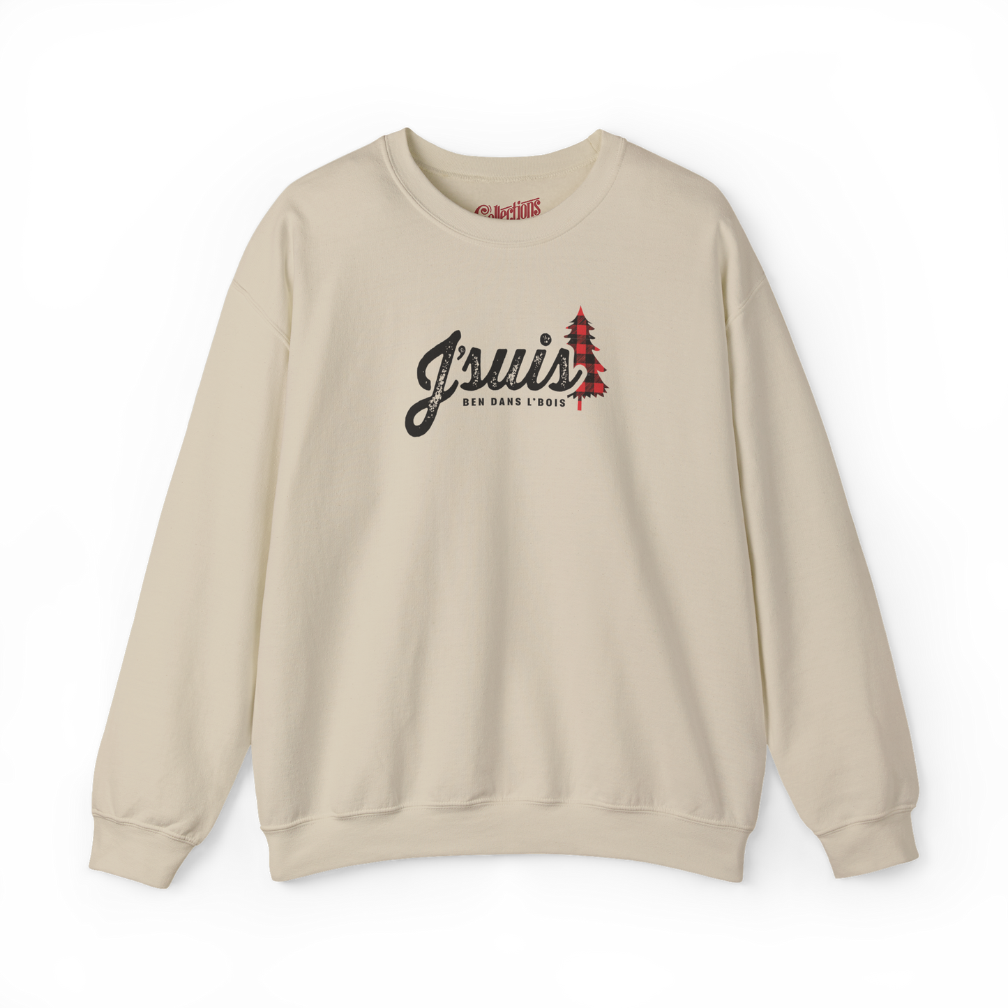 Sweat-shirt – J’suis ben dans l’bois