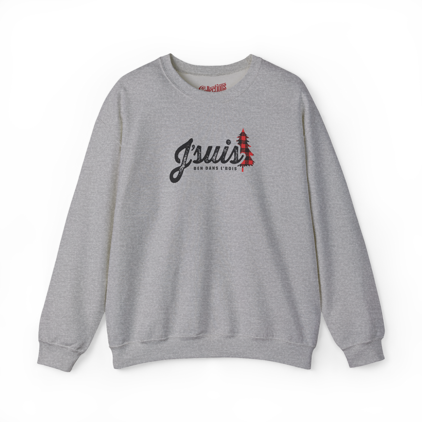 Sweat-shirt – J’suis ben dans l’bois
