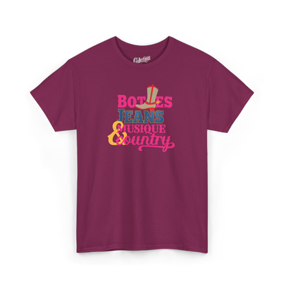 T-shirt - Bottes, Jeans & Musique Country