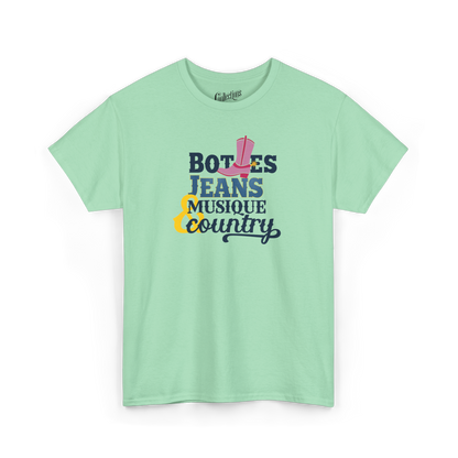 T-shirt - Bottes, Jeans & Musique Country