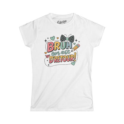 T-shirt - Bruh Mode École pour femme