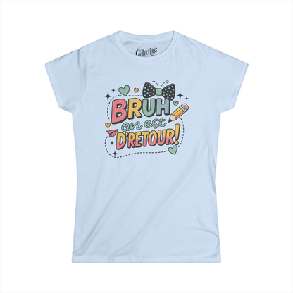T-shirt - Bruh Mode École pour femme