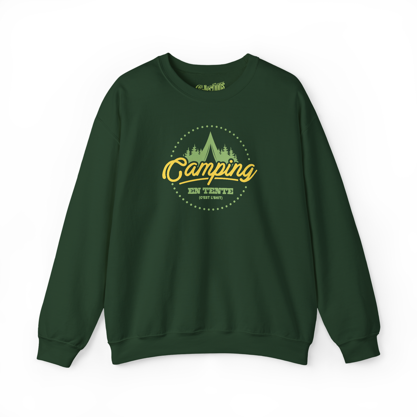 #camping - Sweat-shirt - Sweat-shirt - Camping en tente c’est l’shit - Forêt / S / M