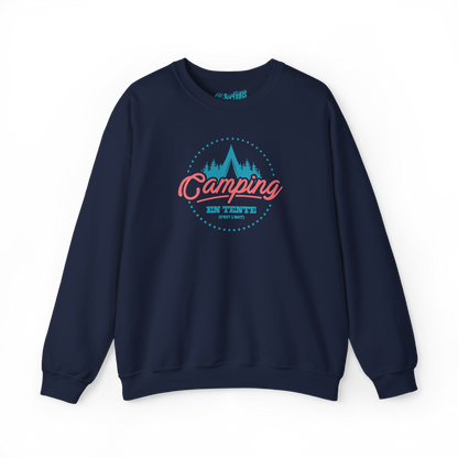 #camping - Sweat-shirt - Sweat-shirt - Camping en tente c’est l’shit - Marine / S / M
