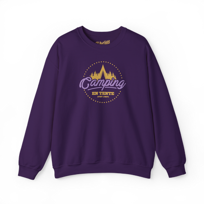 #camping - Sweat-shirt - Sweat-shirt - Camping en tente c’est l’shit - Marron / S / M