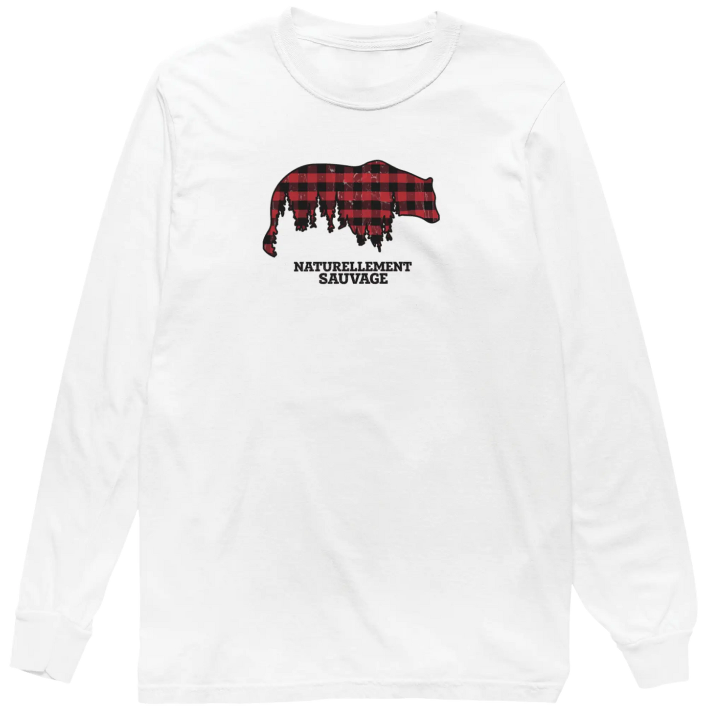 #camping - T-Shirt - Chandail - Naturellement Sauvage - Blanc / S / M