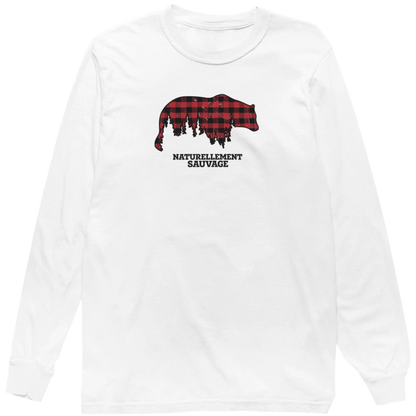 #camping - T-Shirt - Chandail - Naturellement Sauvage - Blanc / S / M