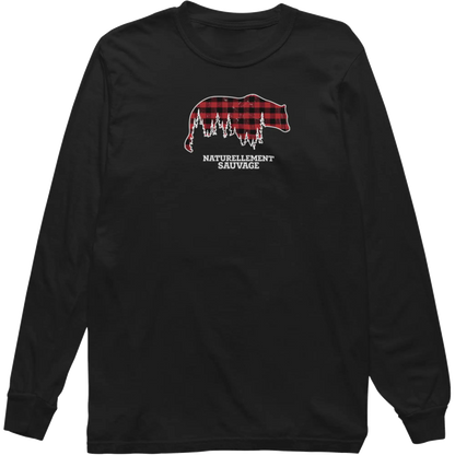 #camping - T-Shirt - Chandail - Naturellement Sauvage - Noir / S / M