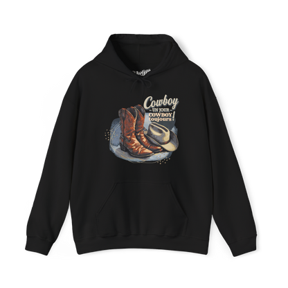 Sweat à capuche – Cowboy un jour, Cowboy toujours!