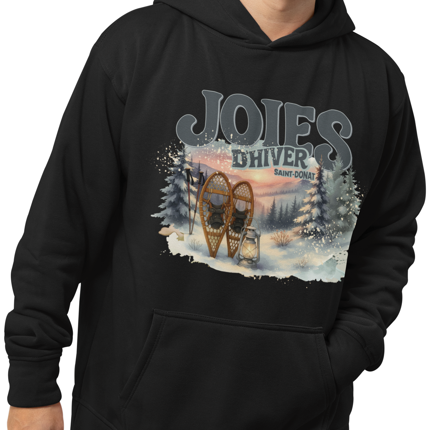 Sweat à capuche - Joies d’hiver