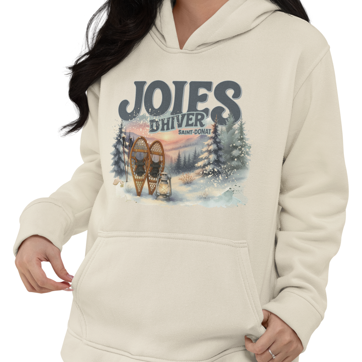 Sweat à capuche - Joies d’hiver