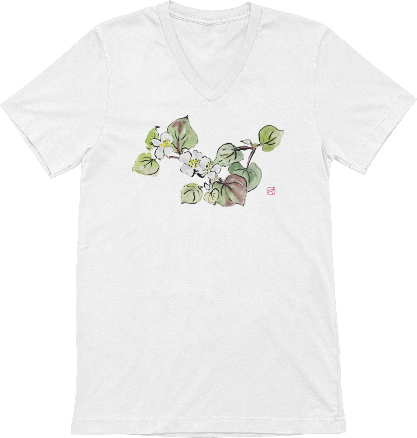 T-shirt - Kyoto - Fleurs Sauvages - Fleurs de pommiers par Kumiko