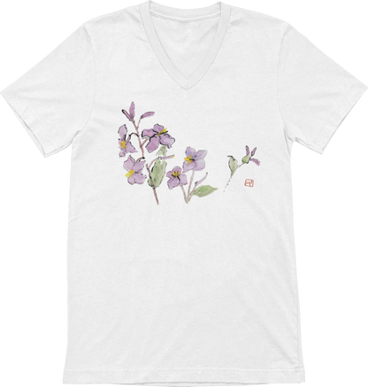 T-shirt - Kyoto - Fleurs Sauvages - Fleurs de pommiers par Kumiko