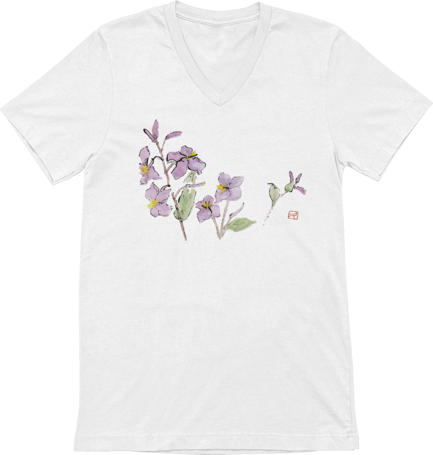 T-shirt - Kyoto - Fleurs Sauvages - Fleurs de pommiers par Kumiko