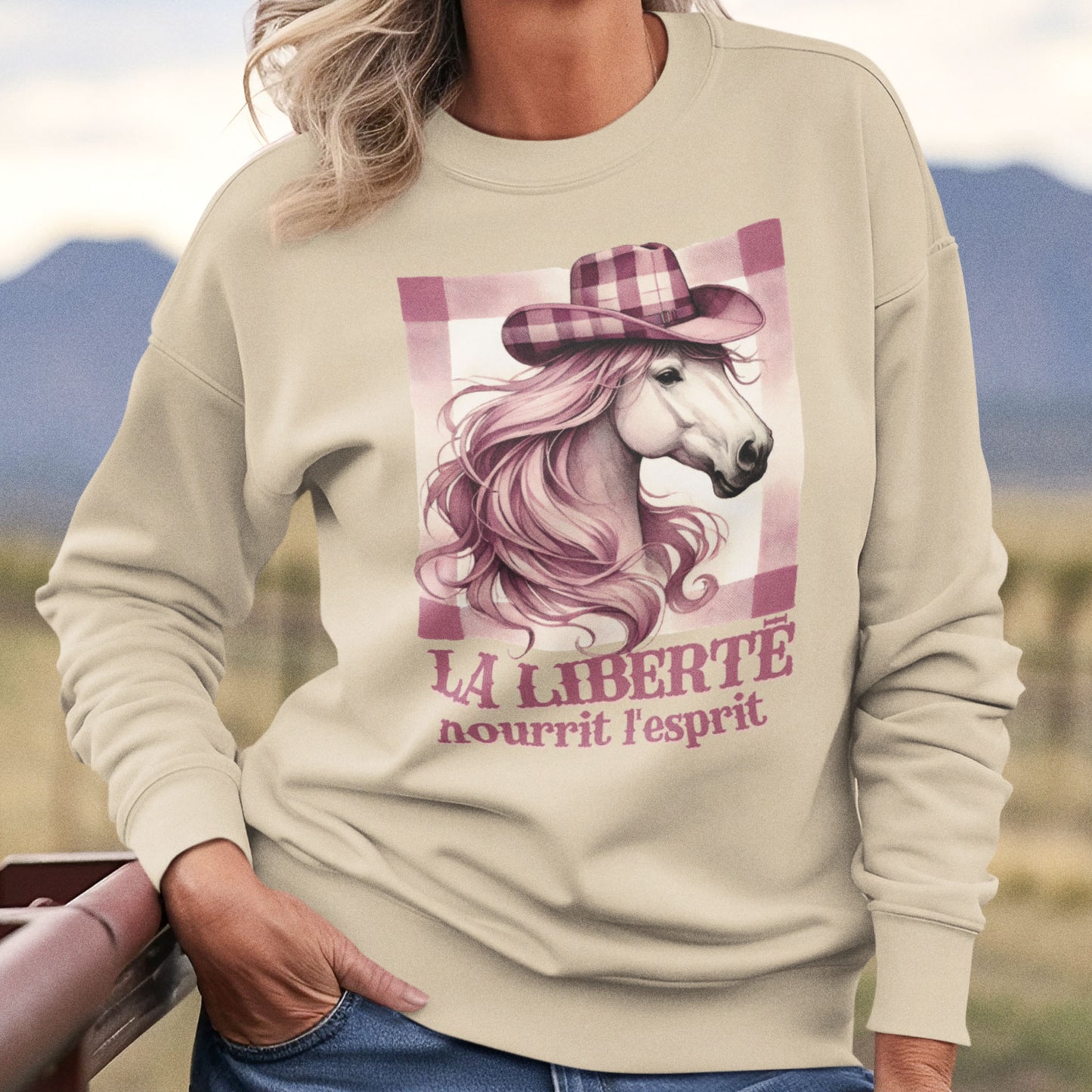 Sweat-shirt – La liberté nourrit l’esprit