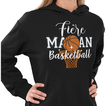 Sweat à capuche - Fière Maman Basketball