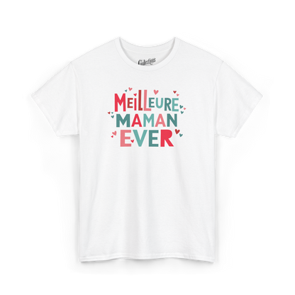 T-Shirt - Duo - Meilleure Maman Ever - Blanc