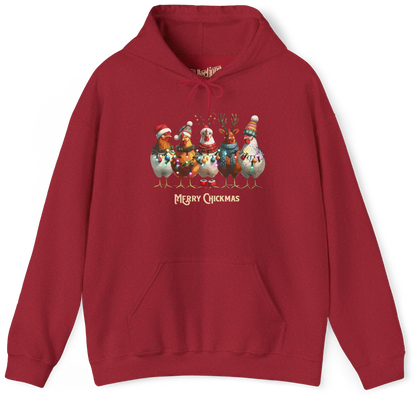 Sweat à capuche - Merry Chickmas