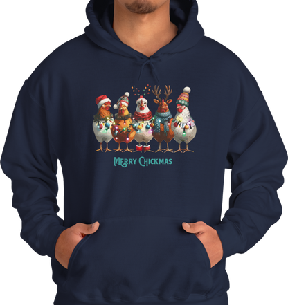 Sweat à capuche - Merry Chickmas