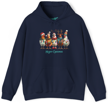 Sweat à capuche - Merry Chickmas