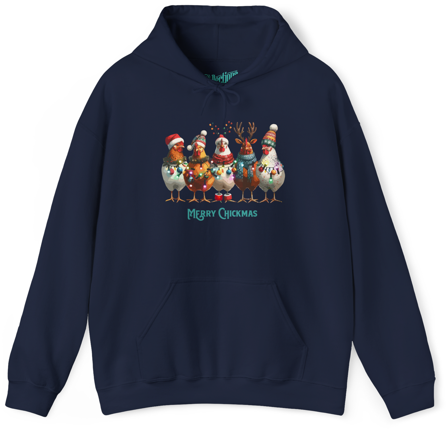 Sweat à capuche - Merry Chickmas