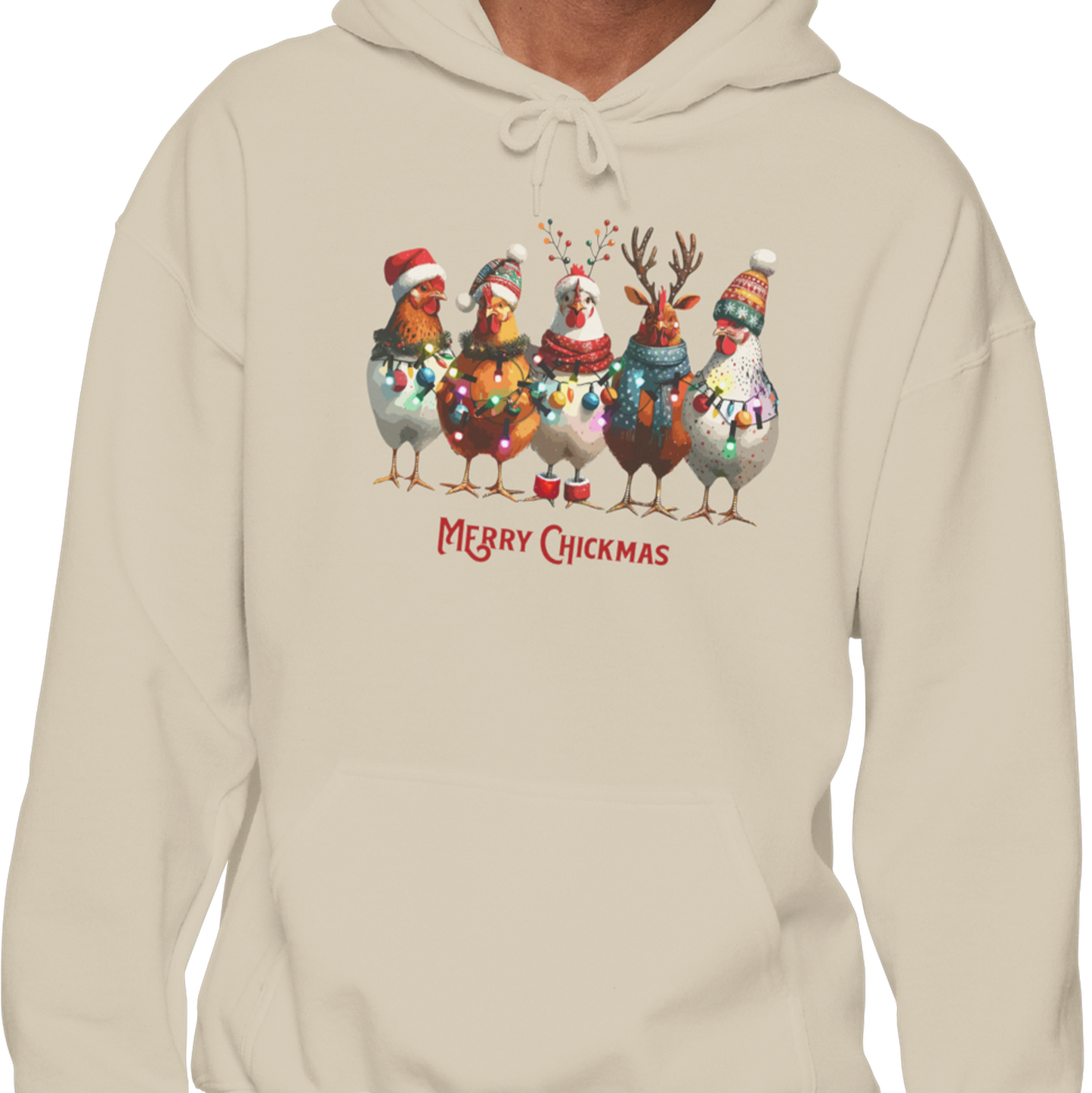 Sweat à capuche - Merry Chickmas
