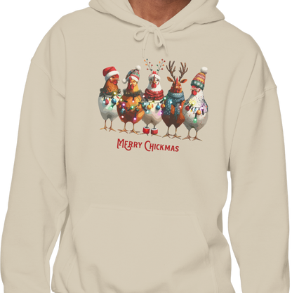 Sweat à capuche - Merry Chickmas