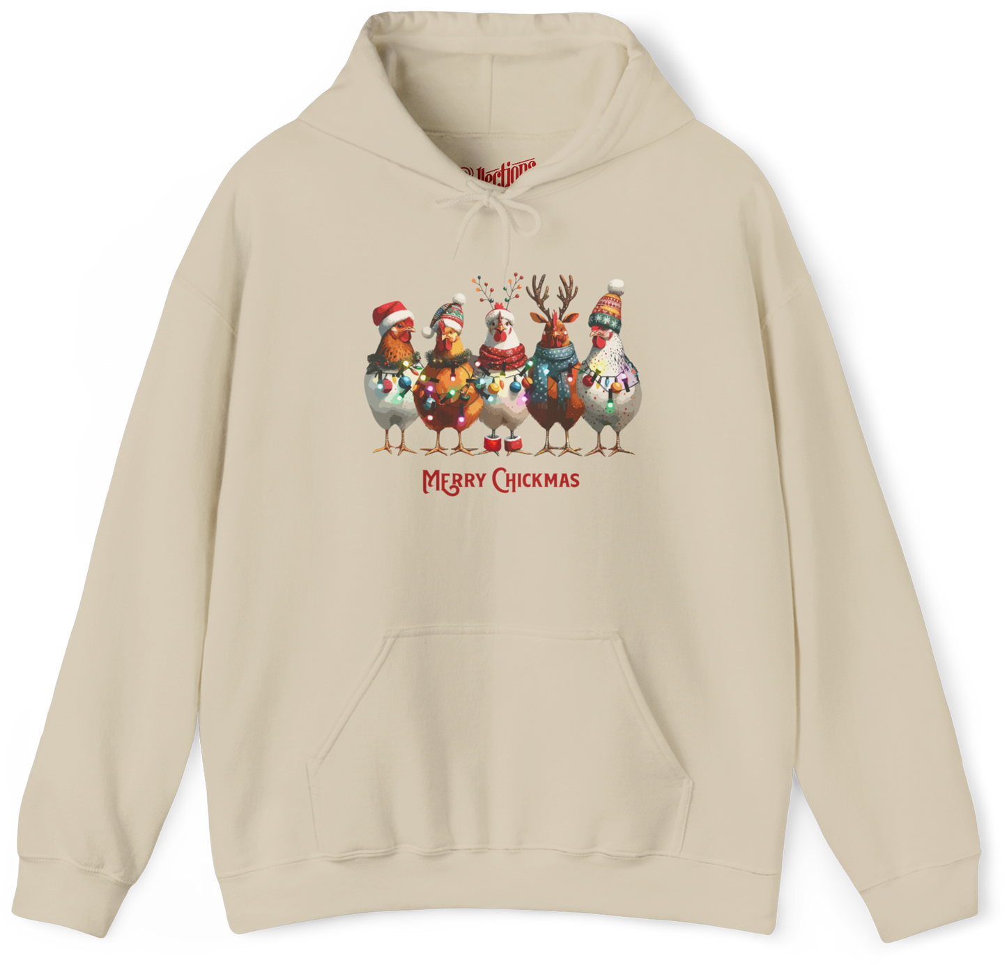Sweat à capuche - Merry Chickmas