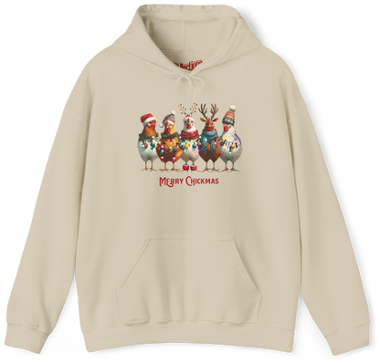 Sweat à capuche - Merry Chickmas