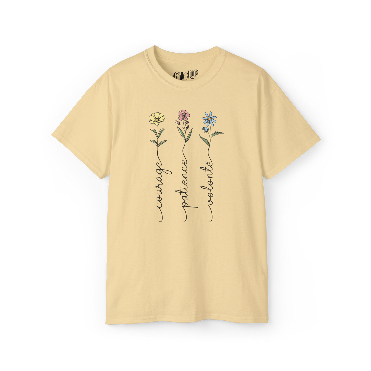 T-shirt – Courage. Patience. Volonté.